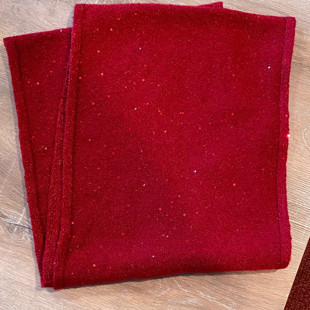 Sparkling Red Infinity Scarf